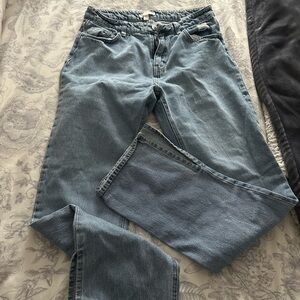 H and M jeans, bootcut with a slit